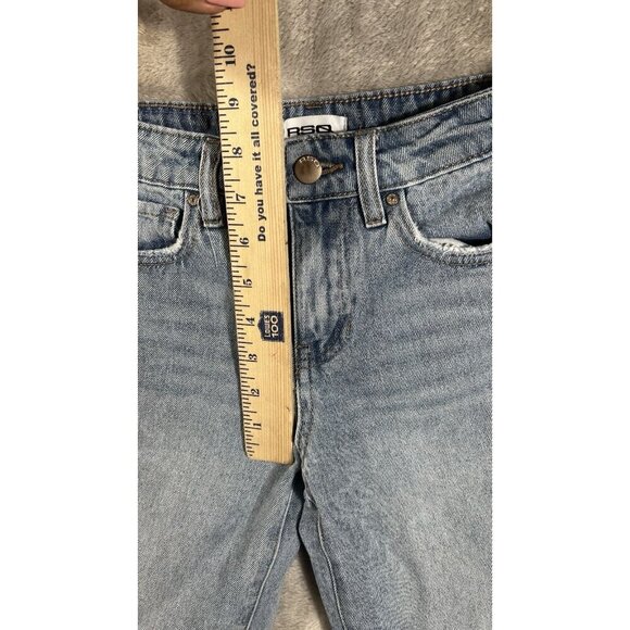 RSQ Girls Wide Leg Distressed Jeans - Size 8 - Picture 5 of 7